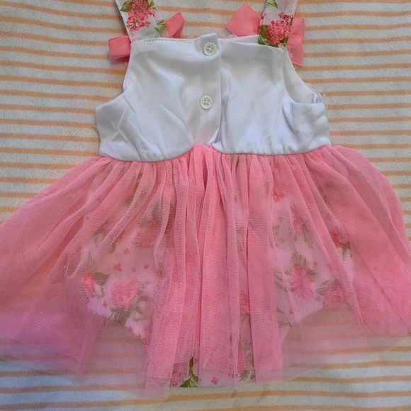 Floral Pink Tulle Onesie - Picture 5 of 5